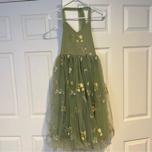 Girls floral garden party dress size 7/8